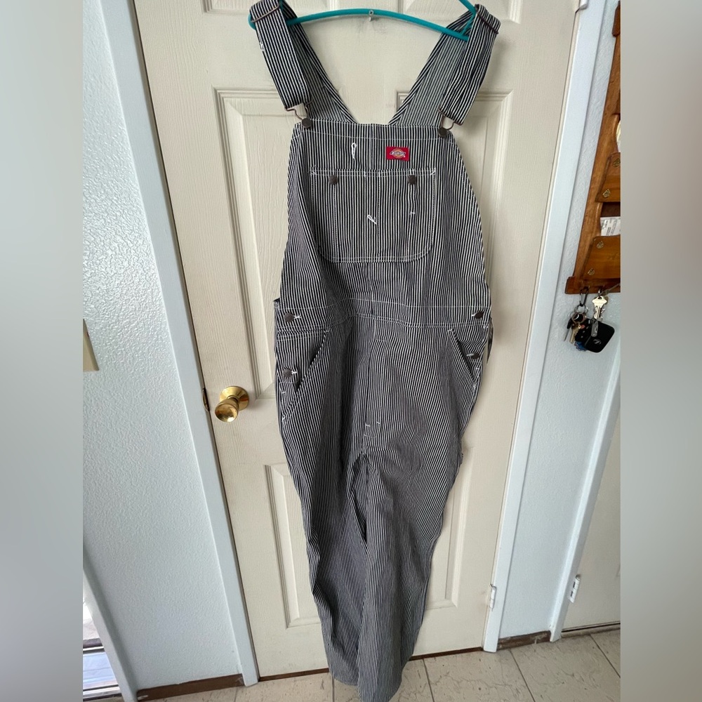 Dickies Hickory Overalls Bibs Men’s 38x32